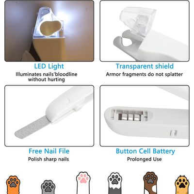 HausPets Coupe Ongles LED Chien Chat Lapin Sécurité