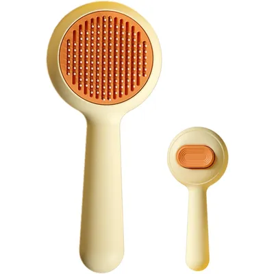 HausPets Brosse Toilettage Chat Démêlage Déverrouillage Jaune HausPets Brosse Toilettage Chat Démêlage Déverrouillage Jaune