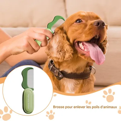 HausPets Brosse Toilettage Pliable Chien Chat Anti Perte HausPets Brosse Toilettage Pliable Chien Chat Anti Perte