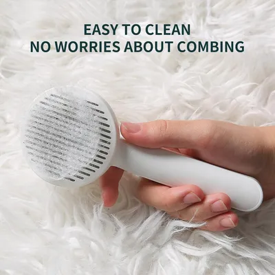HausPets Brosse Autonettoyante Chat Rose Poils Courts Longs HausPets Brosse Autonettoyante Chat Rose Poils Courts Longs