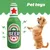 HausPets Hundespielzeug Plüsch Flasche Grün Quietschend