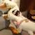 HausPets Jouet Chien Canard Blanc Peluche Résistant
