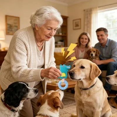 HausPets Hundespielzeug Plüsch Quietschend Robust 19cm