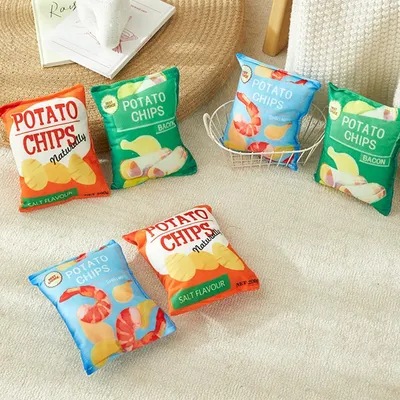 HausPets Quietschspielzeug Chipstüte Plüsch Grün