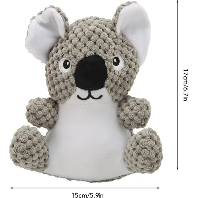 HausPets Hundespielzeug Koala Plüsch Waschbar