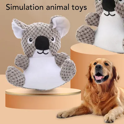 HausPets Hundespielzeug Koala Plüsch Waschbar