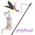 HausPets Canne Pêche Chat Plumes Cloche Rétractable HausPets Canne Pêche Chat Plumes Cloche Rétractable