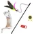 HausPets Canne Pêche Chat Plumes Cloche Rétractable HausPets Canne Pêche Chat Plumes Cloche Rétractable