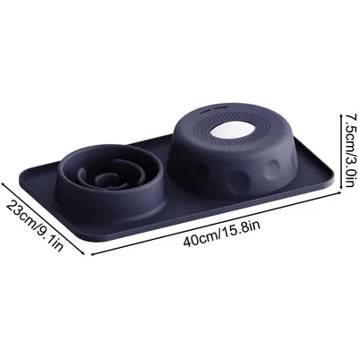 HausPets Bol Léchouille Chien 2en1 Silicone Anti-étouffement 500ml