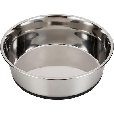 HausPets Comedero antideslizante de acero inoxidable para perros, 2800 ml