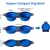 HausPets Gamelle Chien 2en1 Pliante Portable Voyage Plastique Bleu