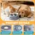 HausPets Gamelle Léchage Chien ABS Grise Anti-Ballonnement Ventouse