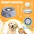HausPets Gamelle Léchage Chien ABS Grise Anti-Ballonnement Ventouse