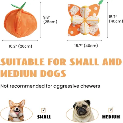 HausPets Jouet Chien Orange 5en1 Interactif Cache-Cache Couineur