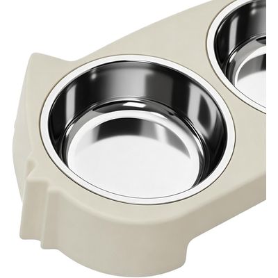 HausPets Support Gamelle Surélevée Chien Acier Inoxydable Antidérapant