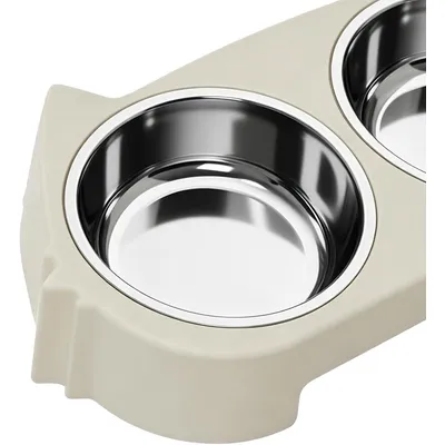 HausPets Support Gamelle Surélevée Chien Acier Inoxydable Antidérapant