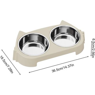 HausPets Support Gamelle Surélevée Chien Acier Inoxydable Antidérapant