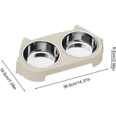 HausPets Support Gamelle Surélevée Chien Acier Inoxydable Antidérapant