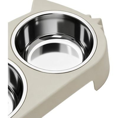 HausPets Support Gamelle Surélevée Chien Acier Inoxydable Antidérapant