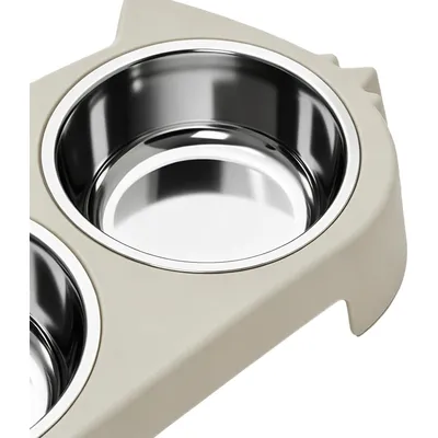 HausPets Support Gamelle Surélevée Chien Acier Inoxydable Antidérapant