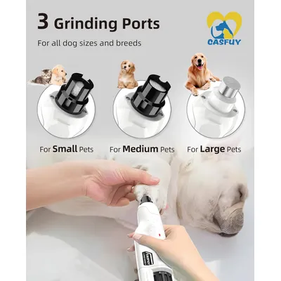 HausPets Lime Ongles Chien 6 Vitesses LED 45dB Blanc HausPets Lime Ongles Chien 6 Vitesses LED 45dB Blanc