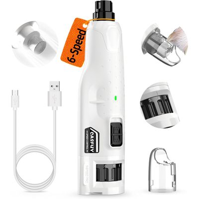 HausPets Lime Ongles Chien 6 Vitesses LED 45dB Blanc