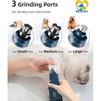 HausPets Lime Ongles Chien 6 Vitesses LED 45dB USB HausPets Lime Ongles Chien 6 Vitesses LED 45dB USB
