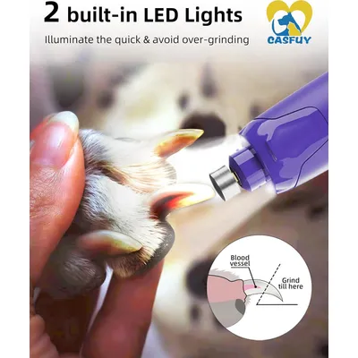HausPets Lime Ongles Chien 6 Vitesses LED 45dB USB HausPets Lime Ongles Chien 6 Vitesses LED 45dB USB