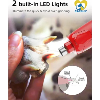 HausPets Lime Ongles Chien 6 Vitesses LED 45dB USB HausPets Lime Ongles Chien 6 Vitesses LED 45dB USB