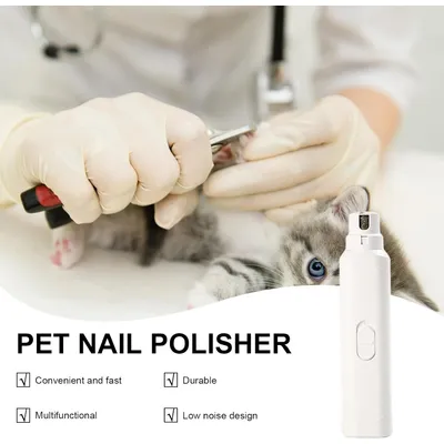 HausPets Lime Ongles Électrique Pile Chien Chat Portable
