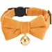 HausPets Katzenhalsband Cord-Samt Orange Fliege