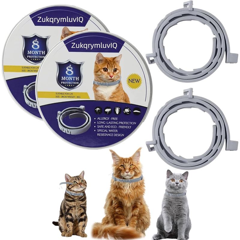 HausPets Katzenhalsband Ätherische Öle 16 Monate 2er Set