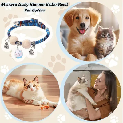 HausPets Katzenhalsband Zedernperle Glocke Verstellbar