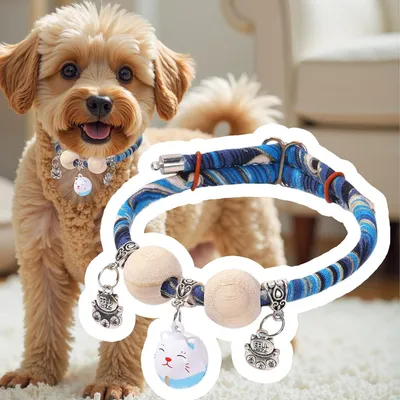 HausPets Katzenhalsband Zedernperle Glocke Verstellbar
