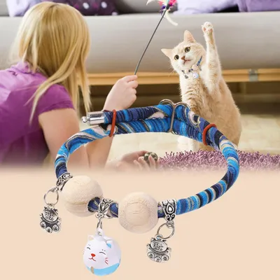 HausPets Katzenhalsband Zedernperle Glocke Verstellbar