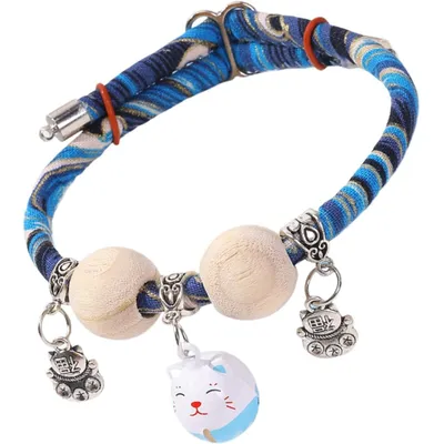 HausPets Katzenhalsband Zedernperle Glocke Verstellbar