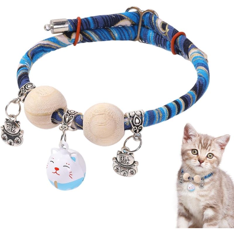 HausPets Katzenhalsband Zedernperle Glocke Verstellbar