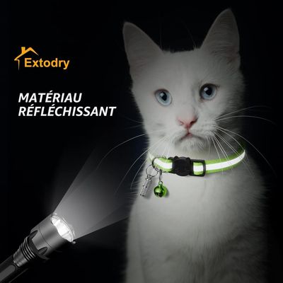 HausPets Sicherheitshalsband Katze Reflektierend 8 Farben