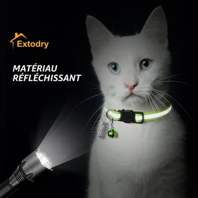 HausPets Sicherheitshalsband Katze Reflektierend 8 Farben