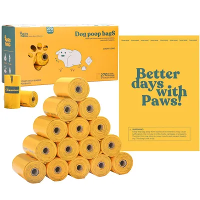 HausPets Bolsas gruesas y biodegradables para excrementos de perro
