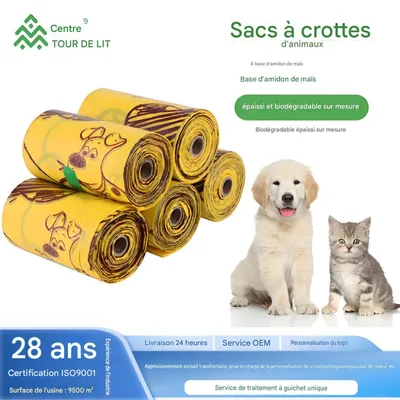 HausPets biologisch abbaubare Kotbeutel mit Katzenmotiven