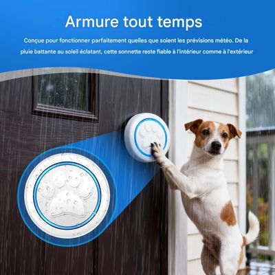 HausPets timbre inalámbrico con pantalla táctil para mascotas