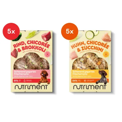Nutriment Frischemenü Probierpaket Rind & Huhn