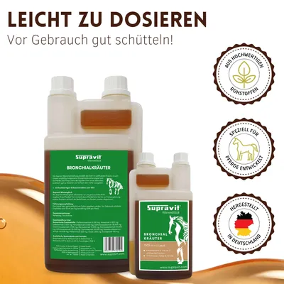 Supravit Bronchialkräuter Pferd 1l