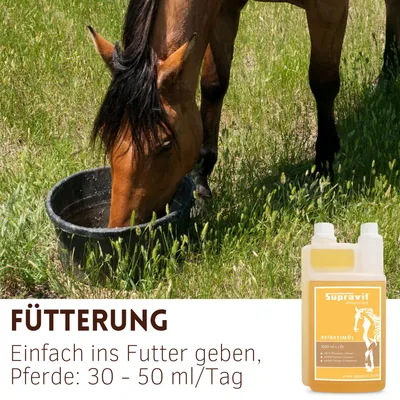 Supravit Reiskeimöl für Pferde 1l
