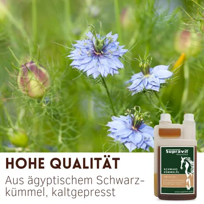 Supravit Schwarzkümmelöl Pferd & Hund 1l