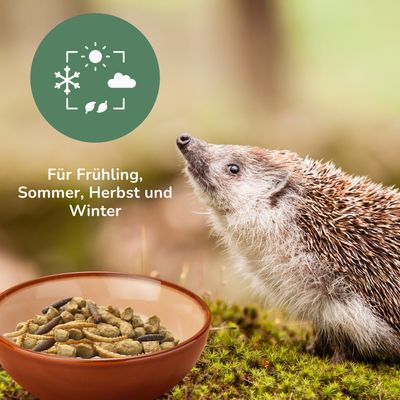 Orni Igelfutter mit Insekten ohne Getreide - Trockenfutter für Igel