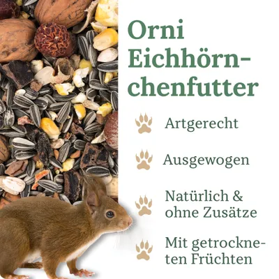 Orni Eichhörnchenfutter 1kg Orni Eichhörnchenfutter 1kg