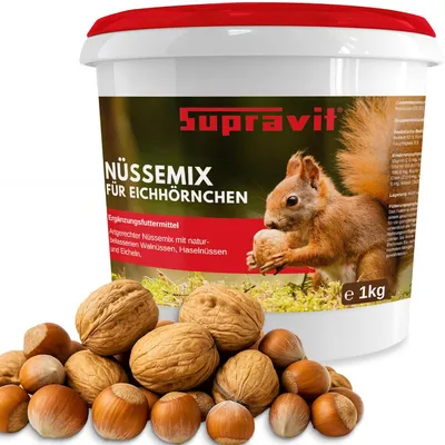 Supravit Nüsse-Mix für Eichhörnchen - Eichhörnchenfutter Artgerecht