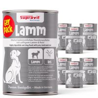 Packung Supravit natürliches Hundenassfutter Dosenfutter Hund Fisch